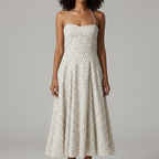 Polka Dot Halter Midi - No Head