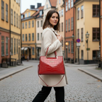 Red handbag Stockholm