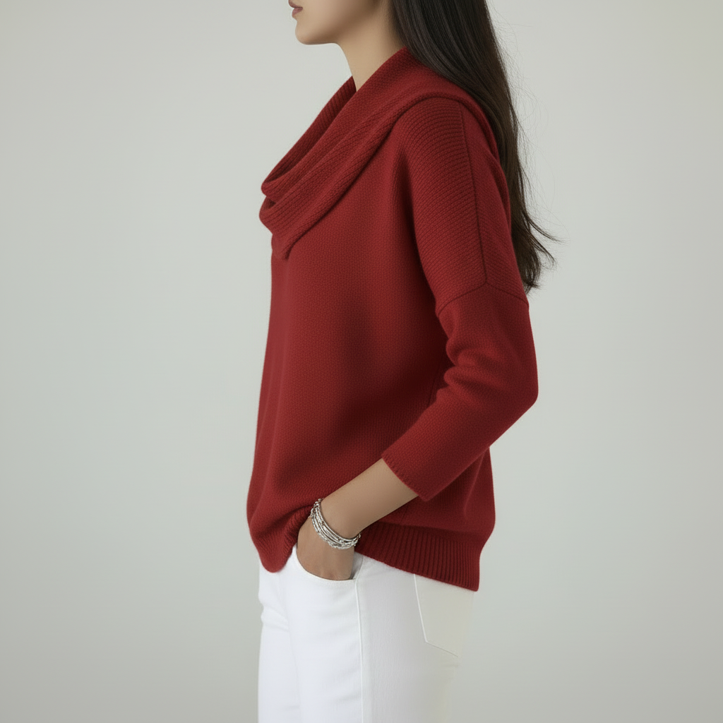 Red Sweater Side