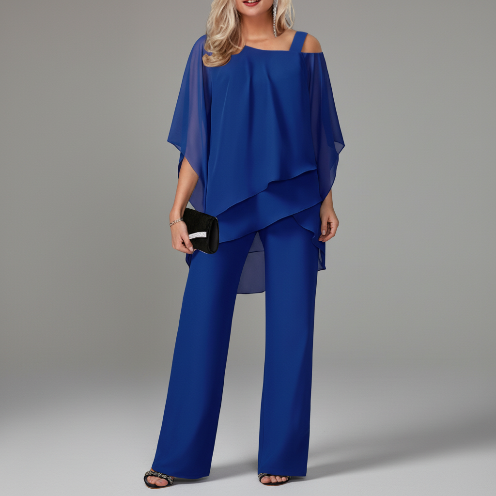 Royal Blue Two-Piece Set Editorial