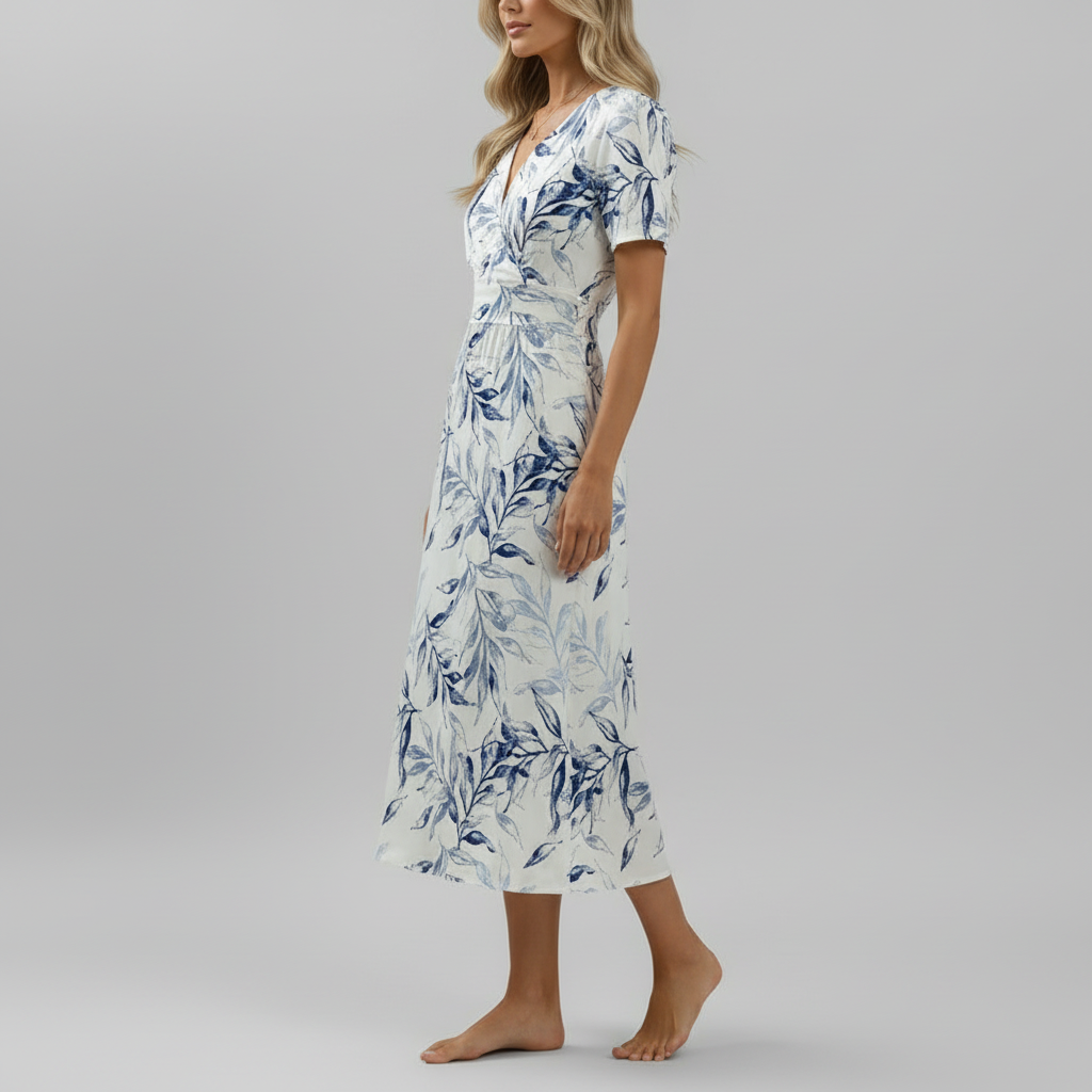 Side view studio shot with natural stance