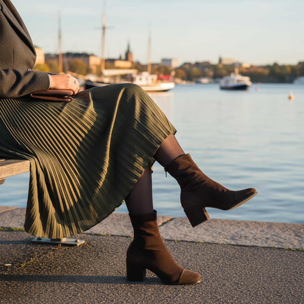 Stockholm street style - waterfront bench