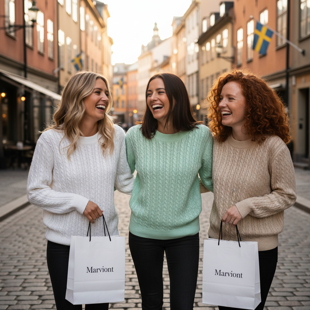 Three Different Women in Cable-Knit Sweaters - Marviont Lifestyle