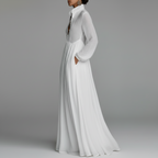 Lantern Sleeve Maxi Dress