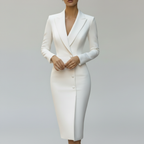 White Blazer Dress - No Face