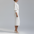 White Dress Side View