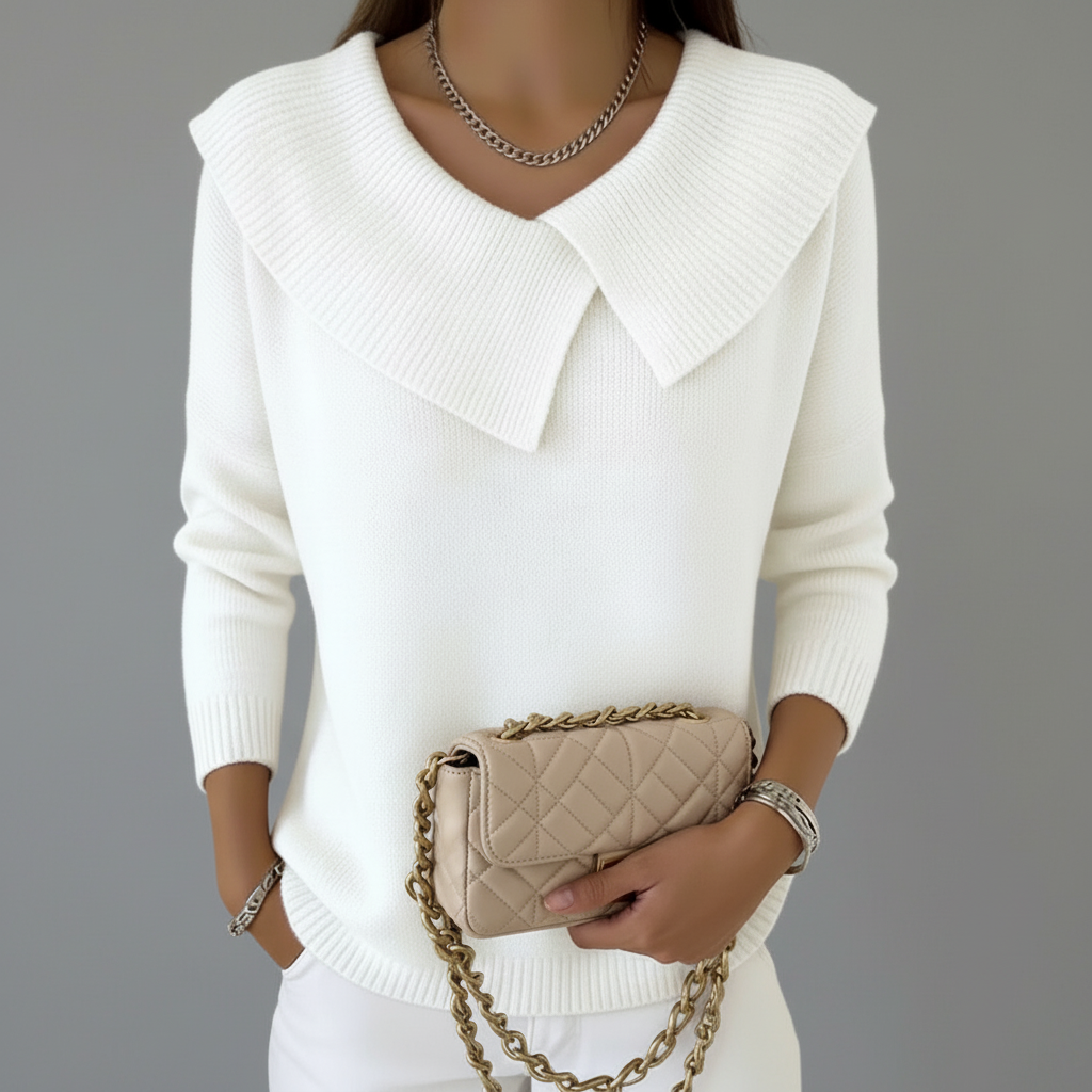 White Sweater Front Clean